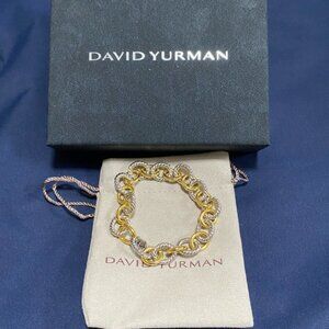 David Yurman Gold and Silver Women's Bracelet